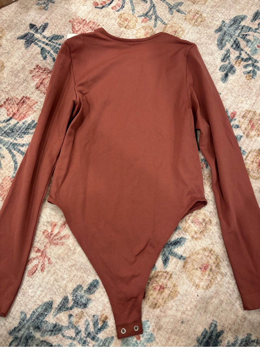 a new day Long-Sleeve Scoop Neck Bodysuit - Rusty Brown - Picture 3 of 3